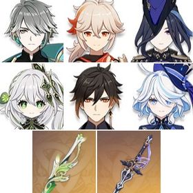 夢見月瑞希+鐘離+フリーナ1凸+アルハイゼン+ディルック+楓原万葉+アモスの弓+ナヒーダ+クロリンデ | 原神のアカウントデータ、RMTの販売・買取一覧