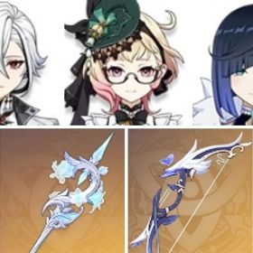 モナ+アルレッキーノ+夜蘭+ティナリ+若水+天空の刃+夢見月瑞希+エミリエ+ディルック1凸+ルミドゥ | 原神のアカウントデータ、RMTの販売・買取一覧