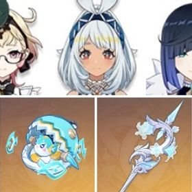 サーフィンタイム+蒼古なる自由への誓い+夜蘭+ルミドゥースの挽歌+天空の傲+エミリエ+ムアラニ | 原神のアカウントデータ、RMTの販売・買取一覧