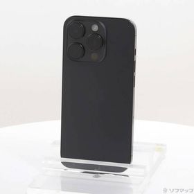 〔中古〕Apple(アップル) iPhone15 Pro 1TB ブラックチタニウム MTUQ3J／A SIMフリー〔377-ud〕