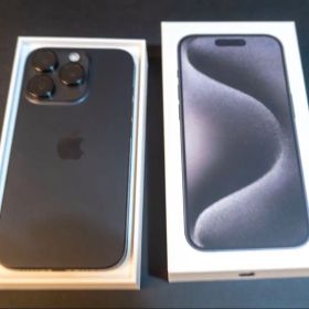 【美品】iPhone 15Pro 256GB SiMフリー ブラックチタニウム