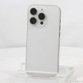〔中古品〕 iPhone15 Pro 128GB ホワイトチタニウム MTU83J／A SIMフリー【295】