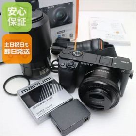 新品同様 α6000 ILCE-6000Y ダブルズームレンズキット ブラック 即日発送 ミラーレス一眼 SONY 本体 土日祝発送OK 03000