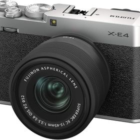 【中古】FUJIFILM フジフイルム X-E4 XC15-45mmレンズキット シルバー