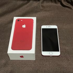 Apple iPhone 7 au レッド 128GB ジャンク 箱&ケース付き
