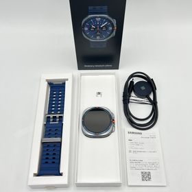 サムスン(SAMSUNG)の【美品】SAMSUNG Galaxy Watch Ultra LTEモデル SM-L705FZB5SJP チタニウム ブルー スマートウォッチ ギャラクシーウォッチ 本体(腕時計(デジタル))