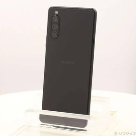 〔中古〕SONY(ソニー) Xperia 10 II 64GB ブラック SOV43 auロック解除SIMフリー〔352-ud〕