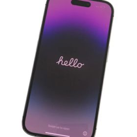 【Apple】アップル『iPhone 14 Pro / 6.1inch / A16 Bionic / 128GB / SIMフリー / ディープパープル』MQ0F3J/A スマートフォン 1週間保証【中古】