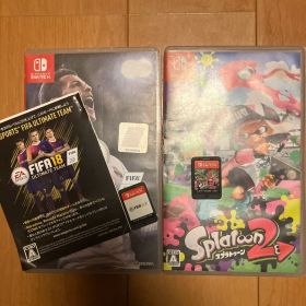 【switch】スプラトゥーン2 & FIFA 18 セット カセット