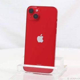 〔中古〕Apple(アップル) iPhone14 Plus 256GB プロダクトレッド MQ4P3J／A SIMフリー〔198-ud〕