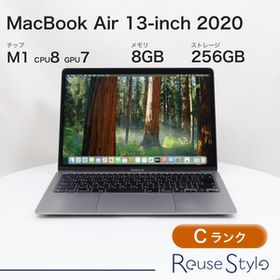 MacBook Air 13インチ 2020 M1 スペースグレイ 8GB 256GB JISキーボード Cランク