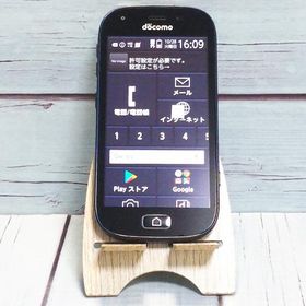 docomo F-03K black らくらくスマートフォン me 本体 白ロム SIMロック解除済み SIMフリー B806043