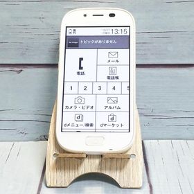 富士通 らくらくスマートフォン3 F-06F docomo ホワイト 本体 白ロム B165741