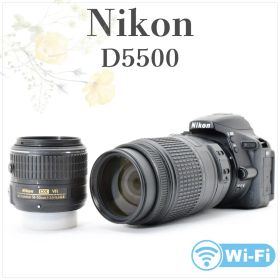 元箱つき✨Nikon D5500✨ダブルレンズ Wi-Fiカンタン接続 一眼レフ