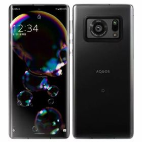 【SIMロック解除済】【ネットワーク利用制限▲】SoftBank AQUOS R6 A101SH Black SHARP 当社3ヶ月間保証 中古 イオシス