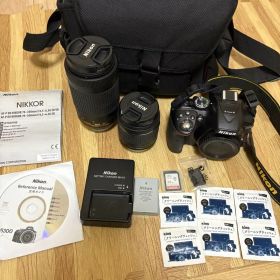 【美品】Nikon D5300 デジタル一眼レフカメラセット ダブルズームキット