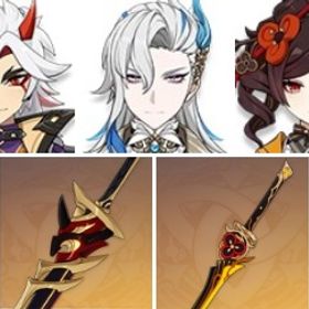 即対応|荒瀧一斗+有楽御簾切+夢見月瑞希+狼の末路+赤角石塵滅砕+千織+ヌヴィレット|引退垢 | 原神のアカウントデータ、RMTの販売・買取一覧