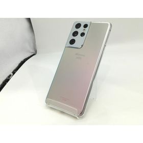 【中古】SAMSUNG docomo 【SIMロック解除済み】 Galaxy S21 Ultra 5G ファントムシルバー 12GB 256GB SC-52B【浜松駅前】保証期間１ヶ月【ランクC】