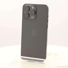 〔中古品〕 iPhone15 Pro Max 256GB ブラックチタニウム MU6P3J／A SIMフリー【258】