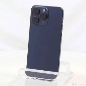 〔中古品〕 iPhone15 Pro Max 256GB ブルーチタニウム MU6T3J／A SIMフリー【368】