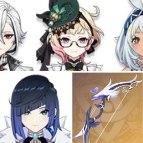 エミリエ+アルレッキーノ+ムアラニ+七七+夢見月瑞希+天空の傲+ジン+夜蘭1凸+ティナリ+若水+ディ | 原神のアカウントデータ、RMTの販売・買取一覧