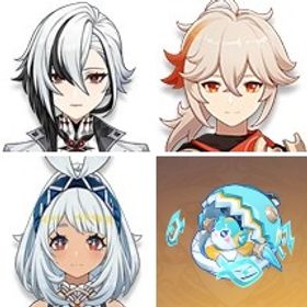 夢見月瑞希1凸+天空の刃+天空の巻+楓原万葉+ティナリ+刻晴1凸+ムアラニ3凸+アルレッキーノ+サー | 原神のアカウントデータ、RMTの販売・買取一覧