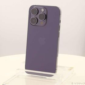 〔中古〕Apple(アップル) iPhone14 Pro 1TB ディープパープル MQ313J／A SIMフリー〔262-ud〕