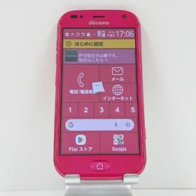 らくらくスマートフォン me F-01L ドコモ ピンク 送料無料 本体 c13947