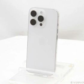 【中古】Apple(アップル) iPhone16 Pro 128GB ホワイトチタニウム MYMW3J／A SIMフリー 【305-ud】