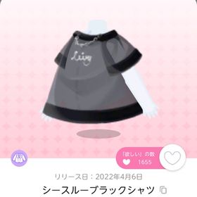 シースルーブラックシャツ | ポケコロツイン(ポケツイ)のアイテム、RMTの販売・買取一覧