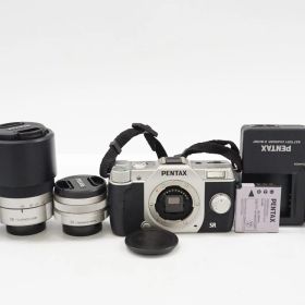 C082259-1)PENTAX Q10ミラーレス一眼 01 04 06 レンズ3本セット