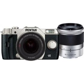 ペンタックス PENTAX デジタル Q10 ダブルズームキット シルバー SDカード付き