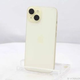 〔中古品〕 iPhone15 128GB イエロー MTMK3J／A SIMフリー【377】