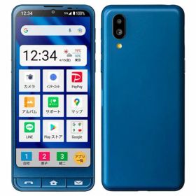 【中古】【安心保証】 シンプルスマホ6 A201SH[64GB] SoftBank インディゴブルー