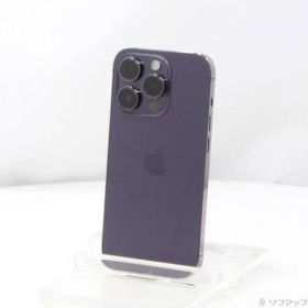 〔中古品〕 iPhone14 Pro 512GB ディープパープル MQ283J／A SIMフリー【269】