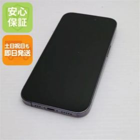 美品 SIMフリー iPhone14 Pro 128GB ディープパープル スマホ 土日祝発送 即日発送 08000