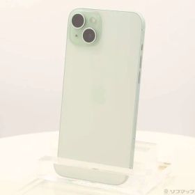 〔中古品〕 iPhone15 Plus 128GB グリーン MU0E3J／A SIMフリー【377】