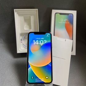 美品 国内版 SIMフリー iPhoneX 64GB シルバー色