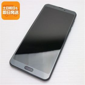 超美品 901SH ブラック スマホ 本体 白ロム 中古 あすつく 土日祝発送OK