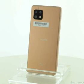〔中古品〕 AQUOS sense6 64GB ライトカッパー SHG05 au SIMフリー【377】