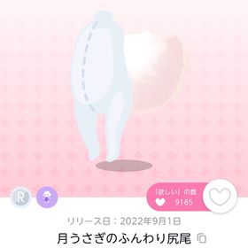 月うさぎのふんわり尻尾 | ポケコロツイン(ポケツイ)のアカウントデータ、RMTの販売・買取一覧