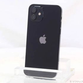 〔中古品〕 iPhone12 64GB ブラック MGHN3J／A SIMフリー【344】