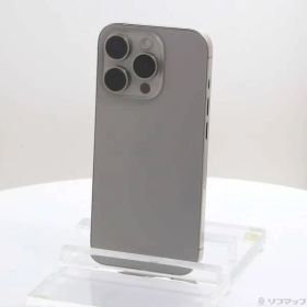 〔中古品〕 iPhone15 Pro 128GB ナチュラルチタニウム MTU93J／A SIMフリー【348】
