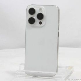 〔中古品〕 iPhone15 Pro 128GB ホワイトチタニウム MTU83J／A SIMフリー【368】