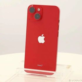 【中古】Apple(アップル) iPhone14 128GB プロダクトレッド MPV93J／A SIMフリー 【348-ud】