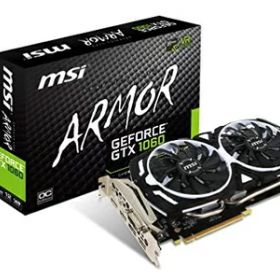 【中古】 MSI ARMOR 2X デュアルファン搭載 GeForce GTX 1060 グラフィックスカード 6GB版 GeForce GTX 1060 ARMOR 6G OCV1