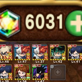 ✨ヒロアカ 緑谷,爆豪,轟2体,飯田所持+虹結晶6000↑所持✨即購入✅ | ポコダン(ポコロンダンジョンズ)のアカウントデータ、RMTの販売・買取一覧