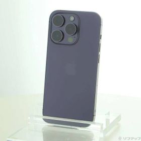 〔中古品〕 iPhone14 Pro 128GB ディープパープル MQ0F3J／A SIMフリー【262】