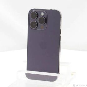 〔中古品〕 iPhone14 Pro 512GB ディープパープル MQ283J／A SIMフリー【262】