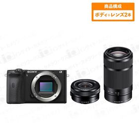 ソニー α6600 ILCE-6600 ボディ ブラック + ダブルズームレンズセット E PZ 16-50mm F3.5-5.6 OSS SELP1650 + E 55-210mm F4.5-6.3 OSS デジタル一眼レフ SONY